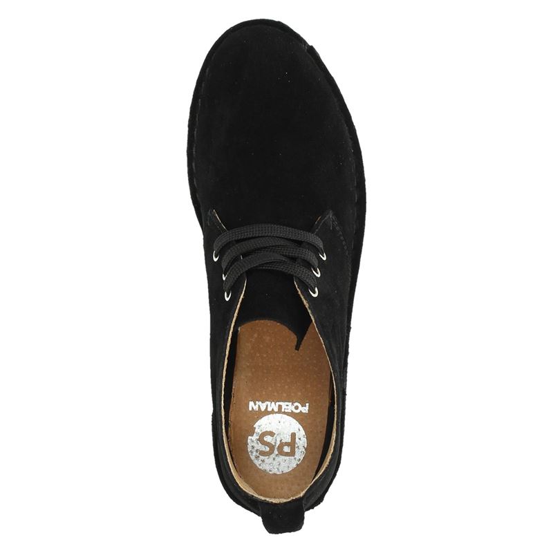 PS Poelman - Veterschoenen voor dames - Zwart - Nelson.nl