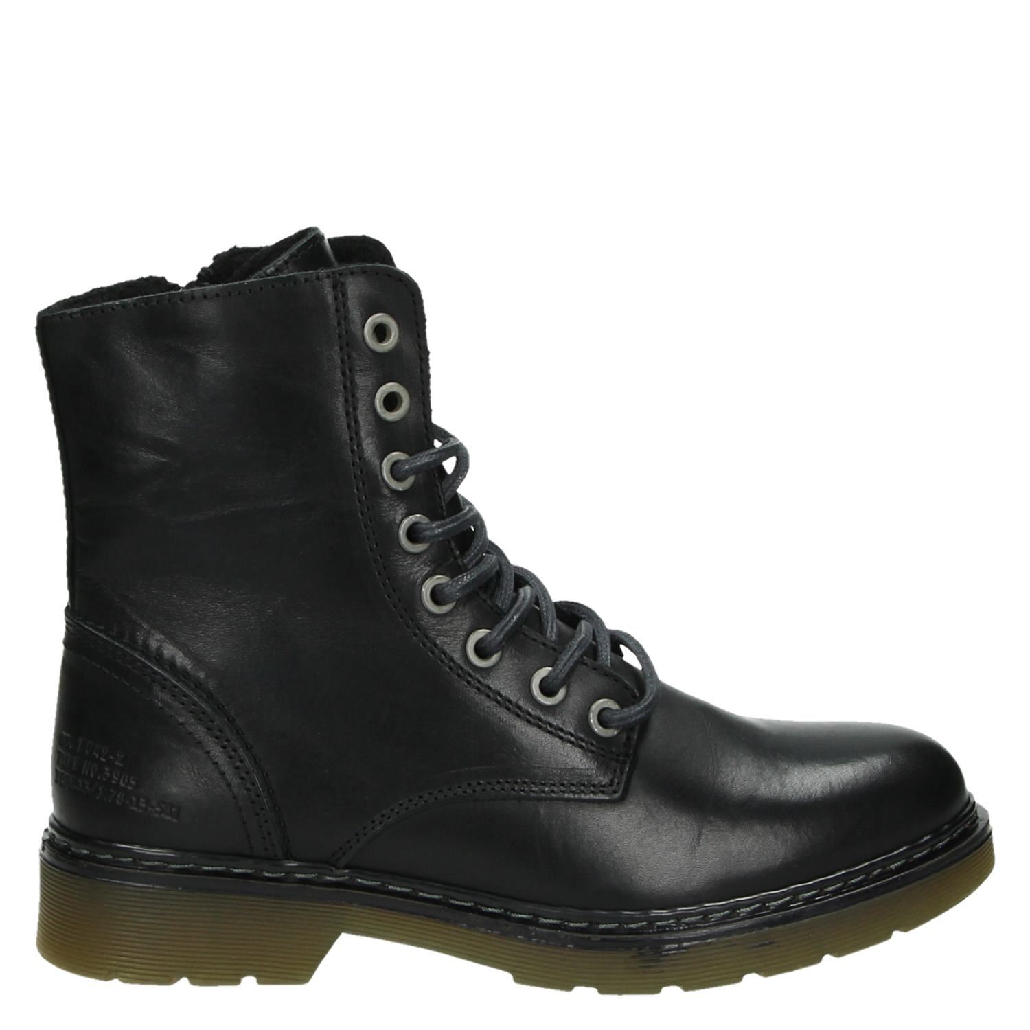 Bullboxer - Veterboots voor dames - Zwart - Nelson.nl