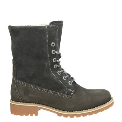 Tamaris Veterboots Grijs tamaris kopen in de aanbieding Tamaris Veterboots Grijs tamaris kopen in de aanbieding