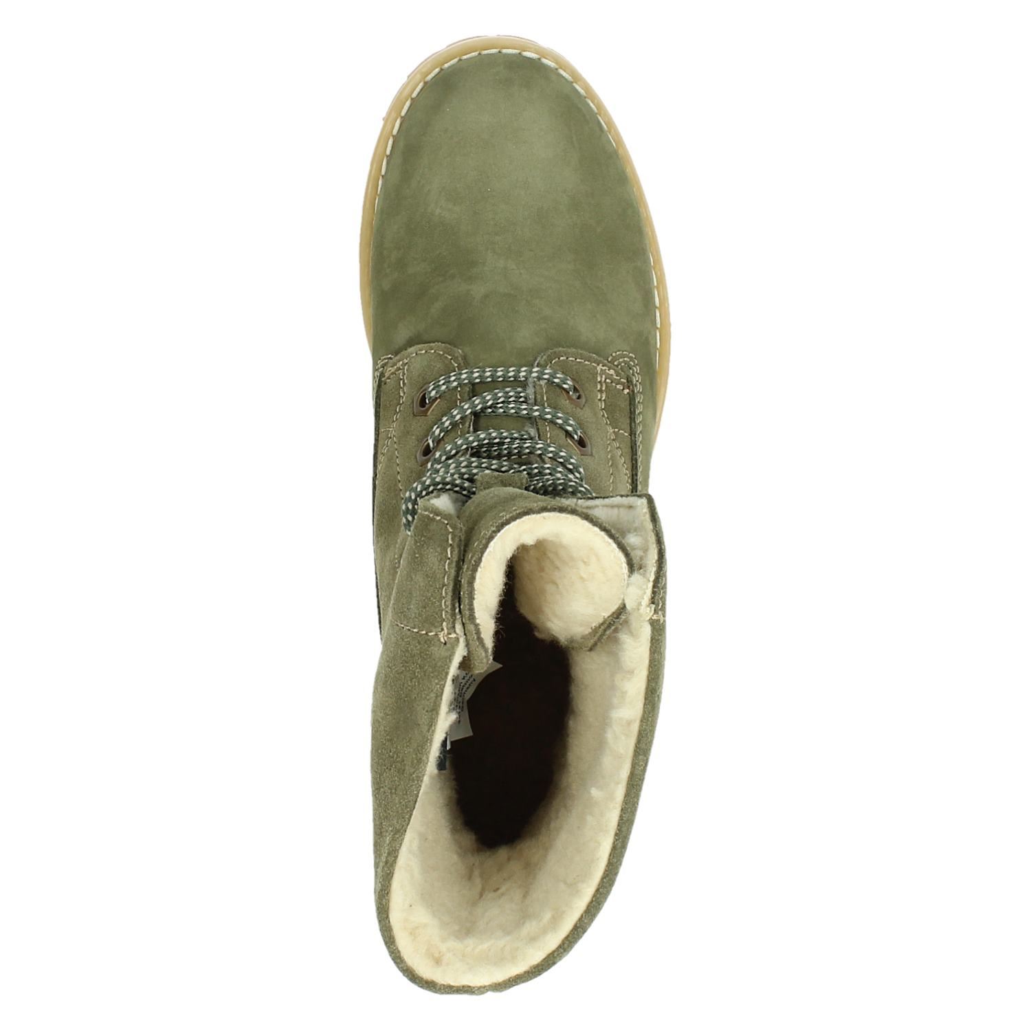 Tamaris - Veterboots voor dames - Groen - Nelson.nl