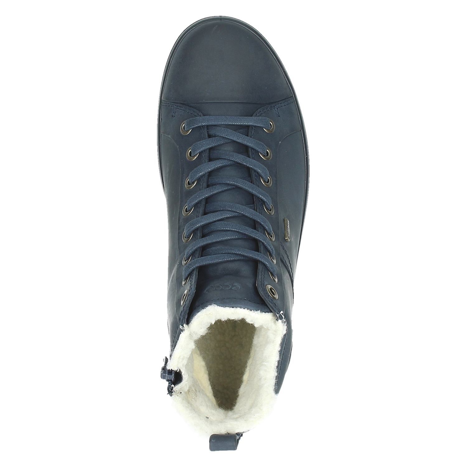 Ecco Soft 7 - Hoge sneakers voor dames - Blauw - Shoemixx.nl