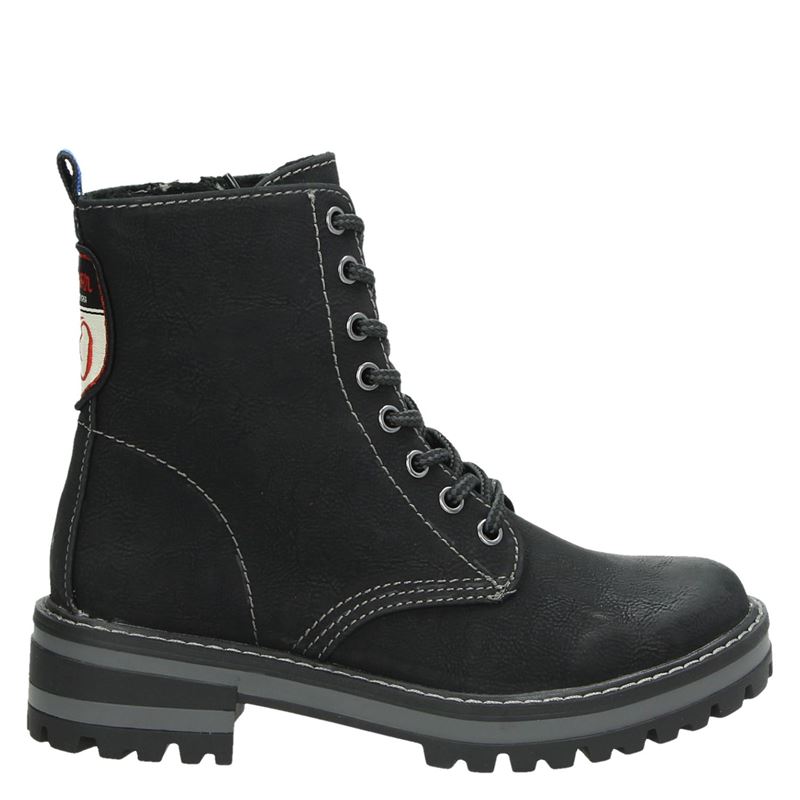 S.Oliver - Rits- & gesloten boots - Zwart
