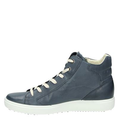 Ecco Soft 7 - Hoge sneakers voor dames - Blauw - Shoemixx.nl
