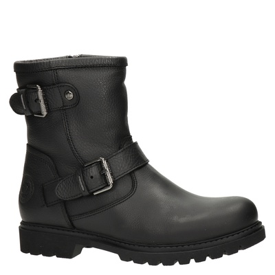 Panama Jack Felina Igloo - Bikerboots voor dames - Zwart - Nelson.nl