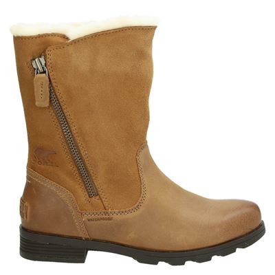 Sorel Emelie Rits Gesloten Boots Cognac sorel kopen in de aanbieding