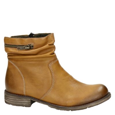 Rieker - Rits- \u0026 gesloten boots voor dames - Cognac - Nelson.nl