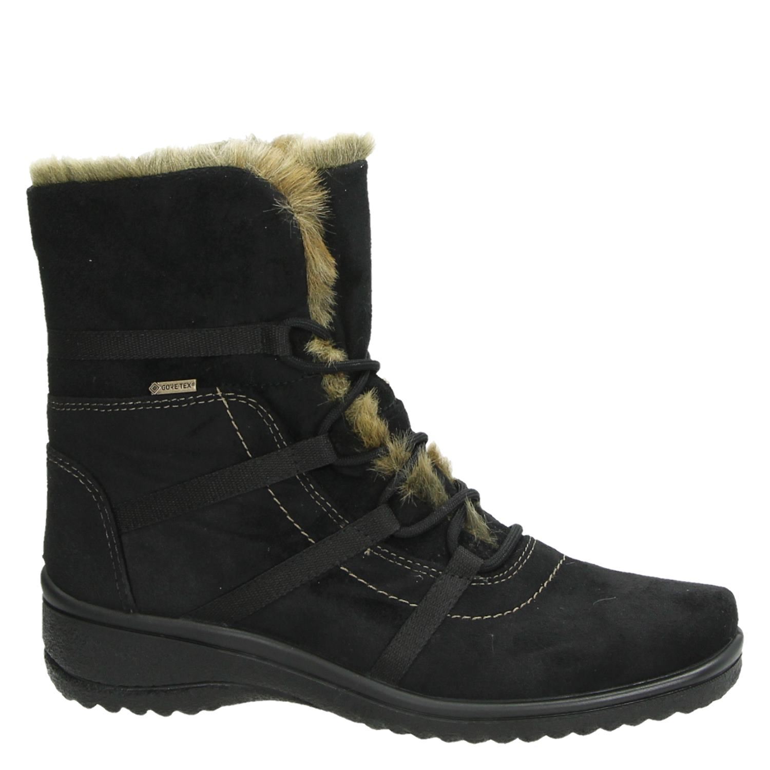 Ara - Veterboots voor dames - Zwart - Nelson.nl