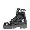 Tommy Jeans Patent Leather - Veterboots - Zwart