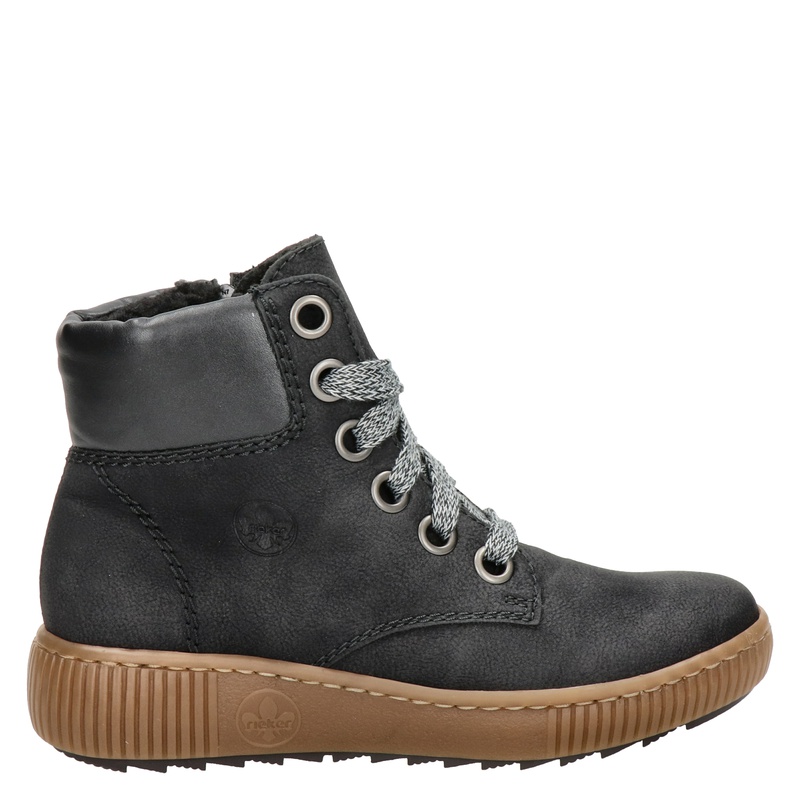 Rieker - Veterboots - Zwart
