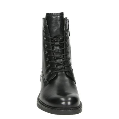 Tamaris - Veterboots voor dames - Zwart - Nelson.nl