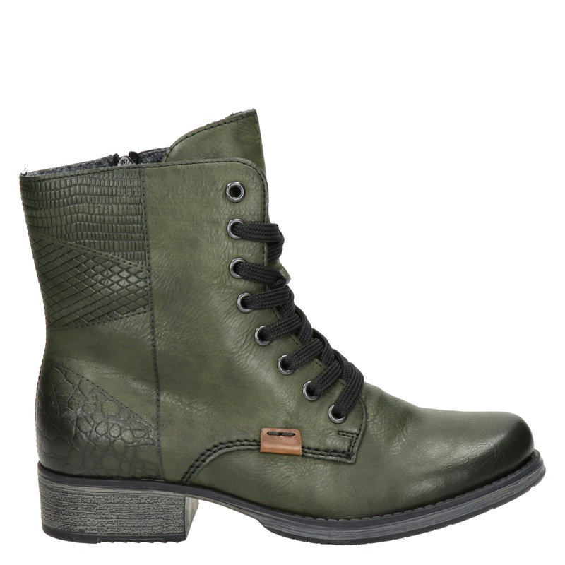 Rieker - Veterboots - Groen