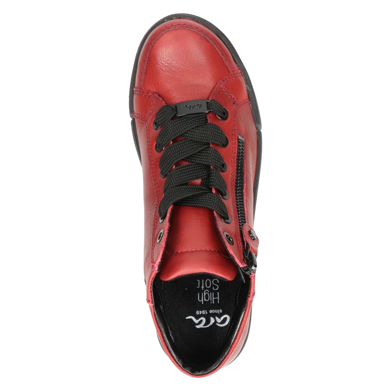 Ara Rom - Lage sneakers voor dames - Rood - Nelson.nl