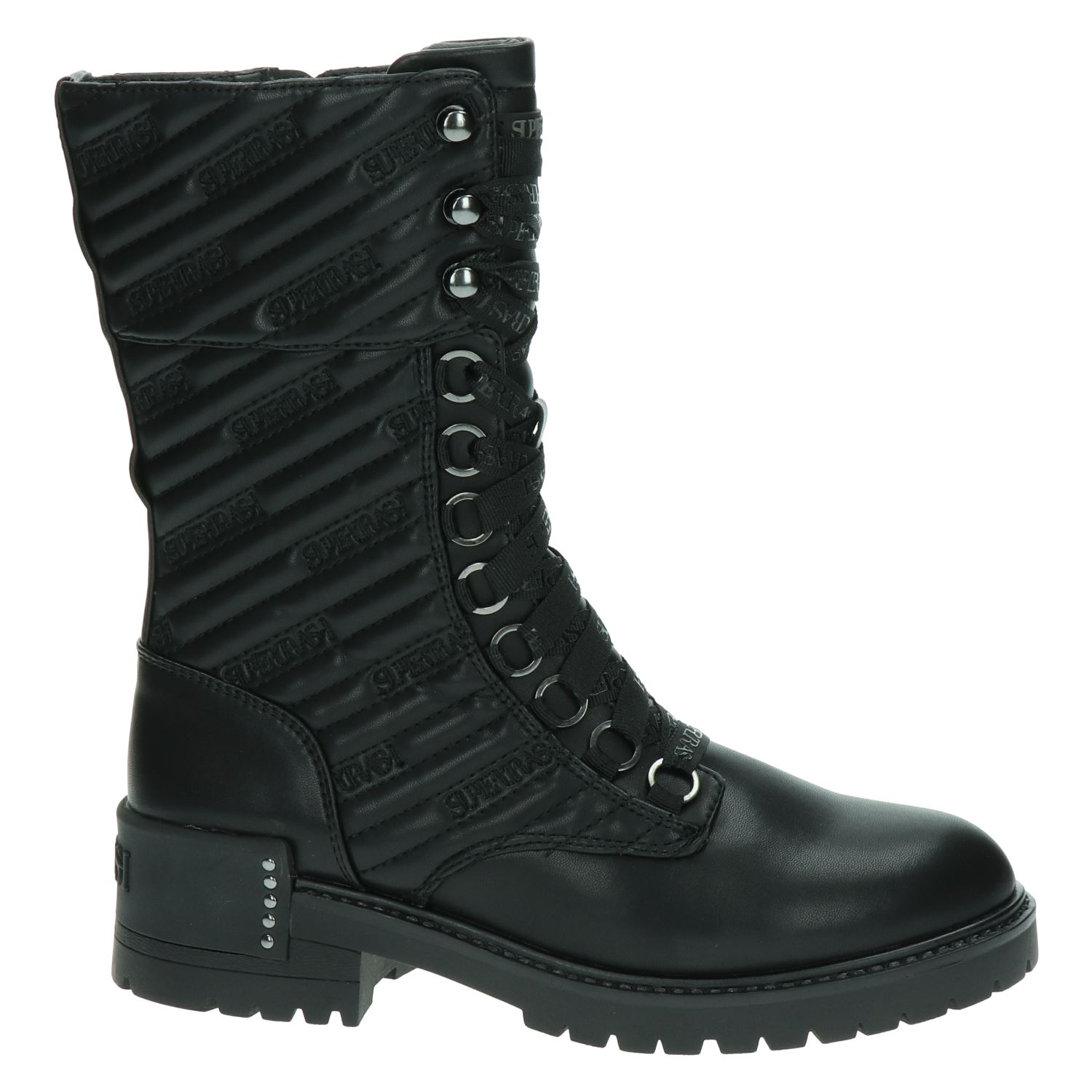 Supertrash Bibi X High - Veterboots voor dames - Zwart - Nelson.nl