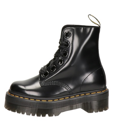 Dr. Martens Molly Platform - Veterboots voor dames - Zwart - Nelson.nl