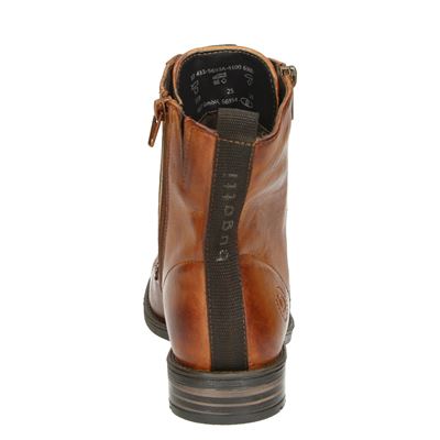 Bugatti - Veterboots voor dames - Cognac - Nelson.nl