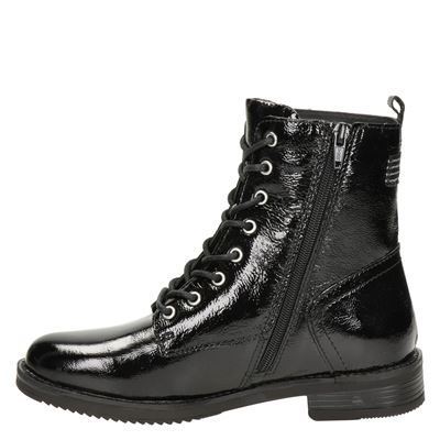Nelson - Veterboots voor dames - Zwart - Nelson.nl