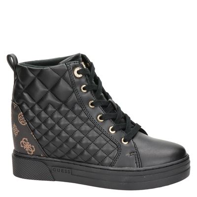Guess - Hoge sneakers voor dames - Zwart - Shoemixx.nl