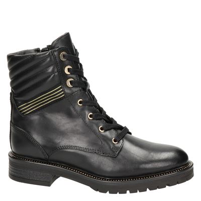 Nelson - Veterboots voor dames - Zwart - Shoemixx.nl