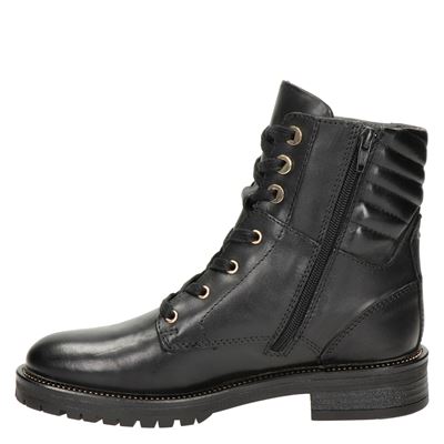 Nelson - Veterboots voor dames - Zwart - Shoemixx.nl