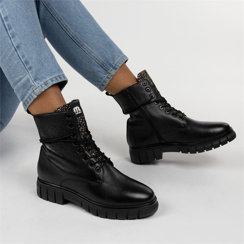 Maruti Tyler - Veterboots voor dames - Zwart - Nelson.nl
