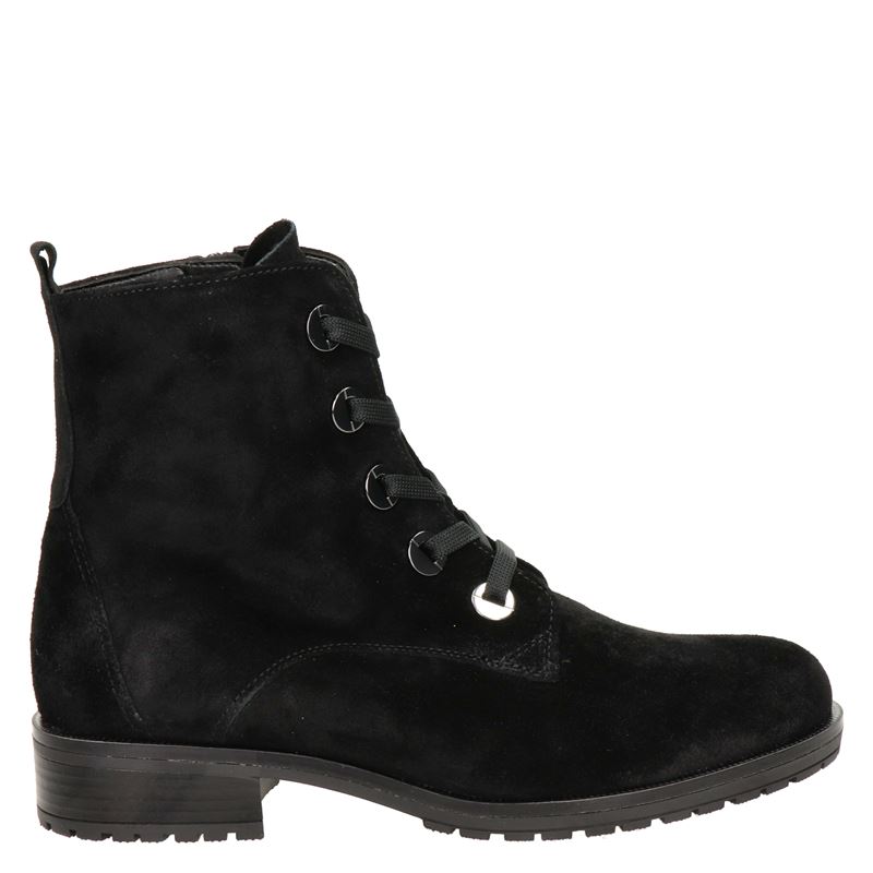 Gabor suède veterboots zwart - Schoenen.nl