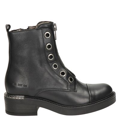 Red Rag - Bikerboots - Zwart