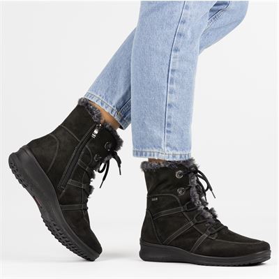 Ara München - Rits- \u0026 gesloten boots voor dames - Zwart - Nelson.nl