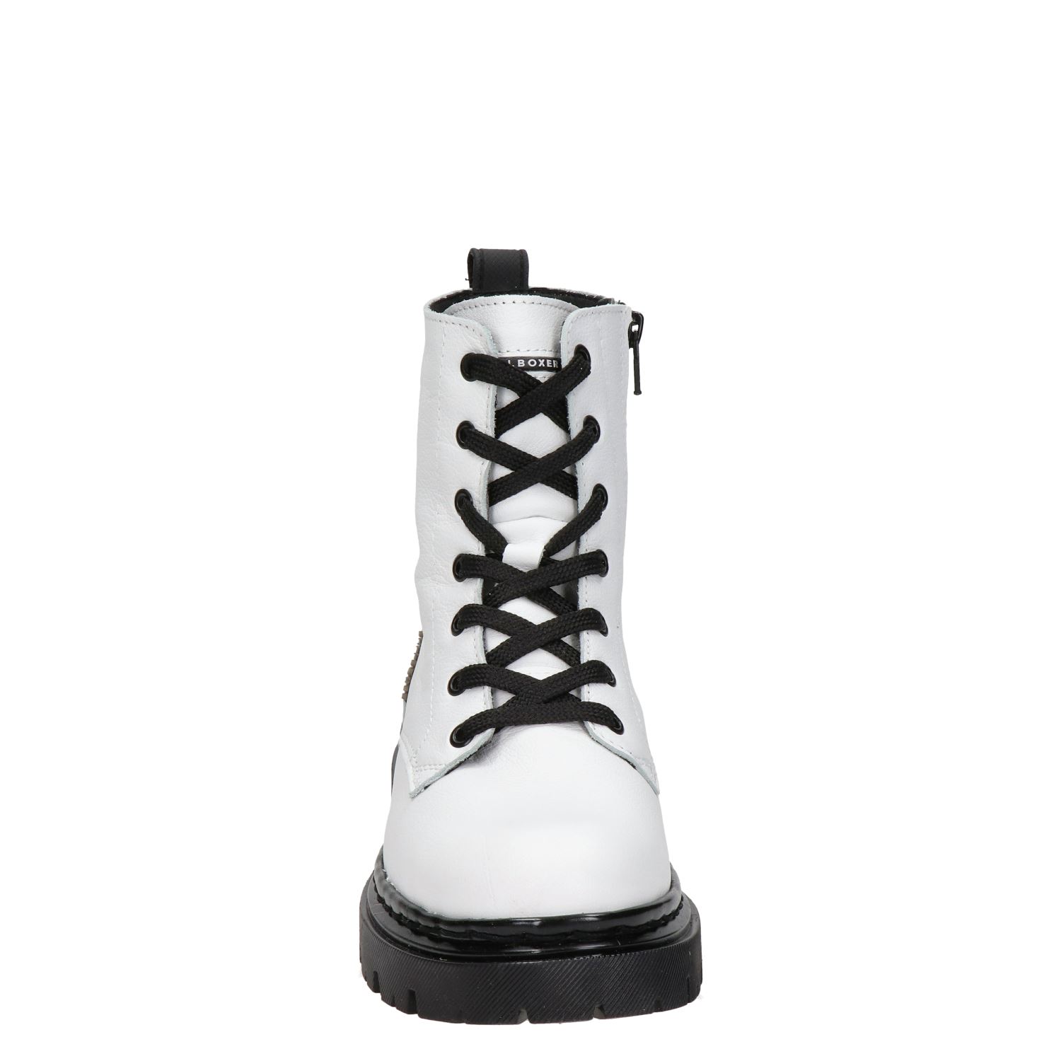 Bullboxer - Veterboots voor dames - Wit - Nelson.nl