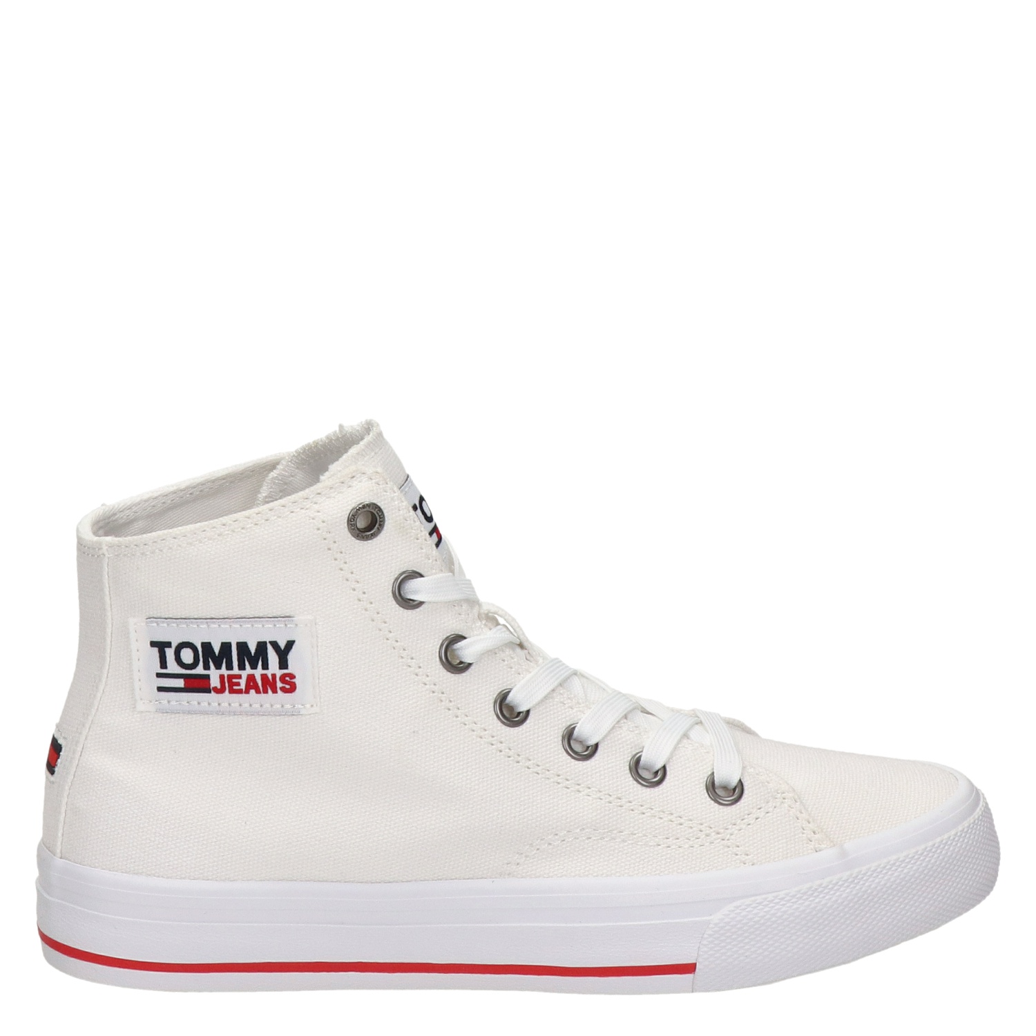 Tommy Jeans - Hoge sneakers voor dames - Wit - Nelson.nl