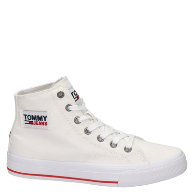 Tommy Jeans - Hoge sneakers voor dames - Wit - Nelson.nl