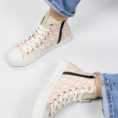 Guess Ederla - Hoge sneakers - Roze