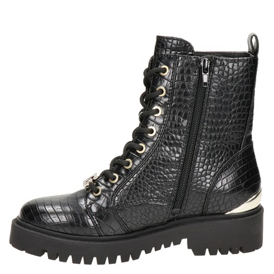 Guess Omala - Veterboots voor dames - Zwart - Nelson.nl