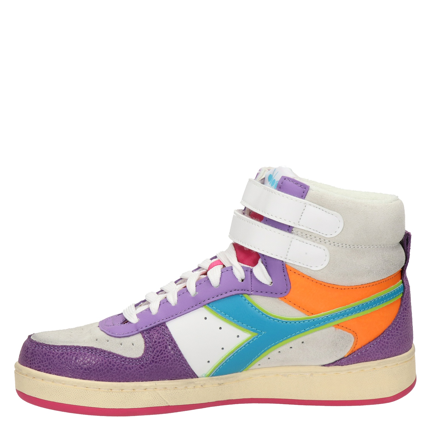 Diadora Magic Basket Mid - Hoge sneakers voor dames - Beige - Nelson.nl