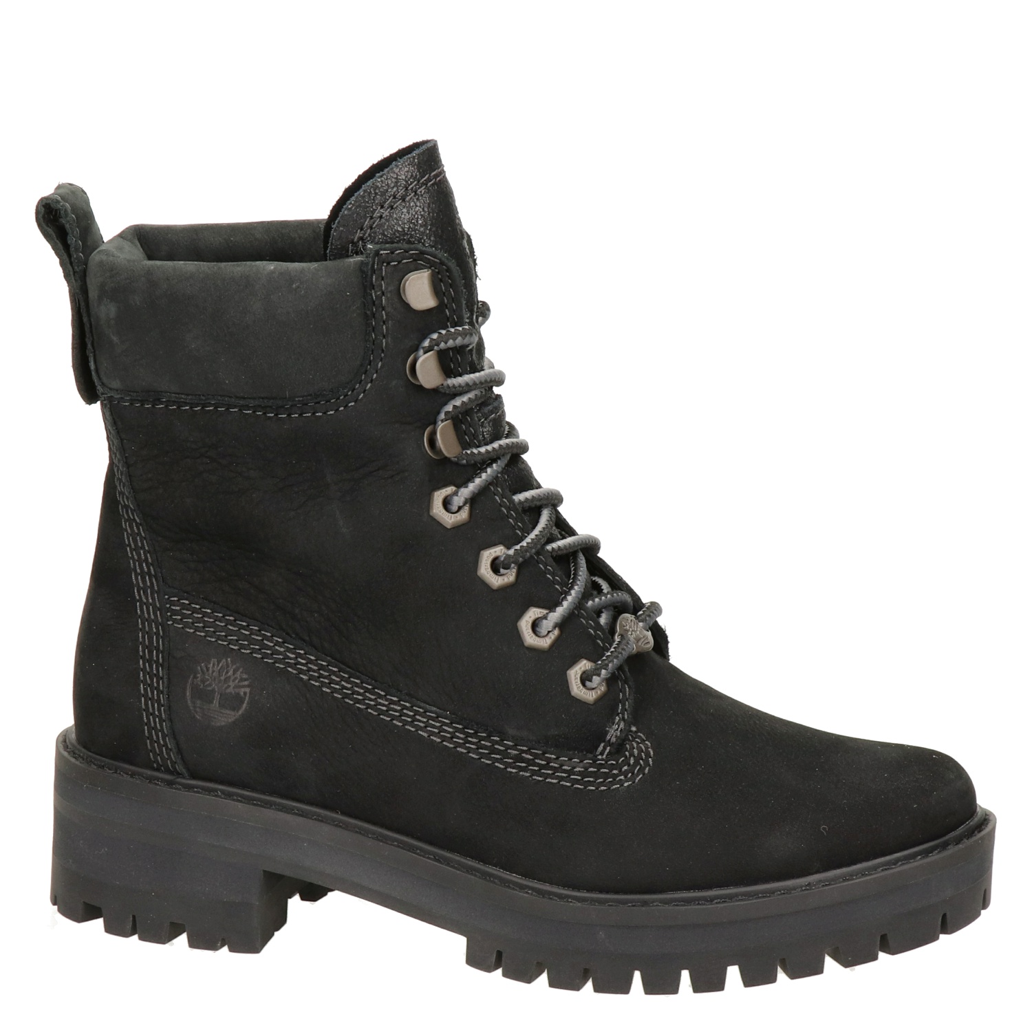 Timberland - Veterboots voor dames - Zwart - Nelson.nl