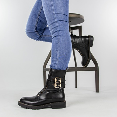Dolcis - Veterboots - Zwart