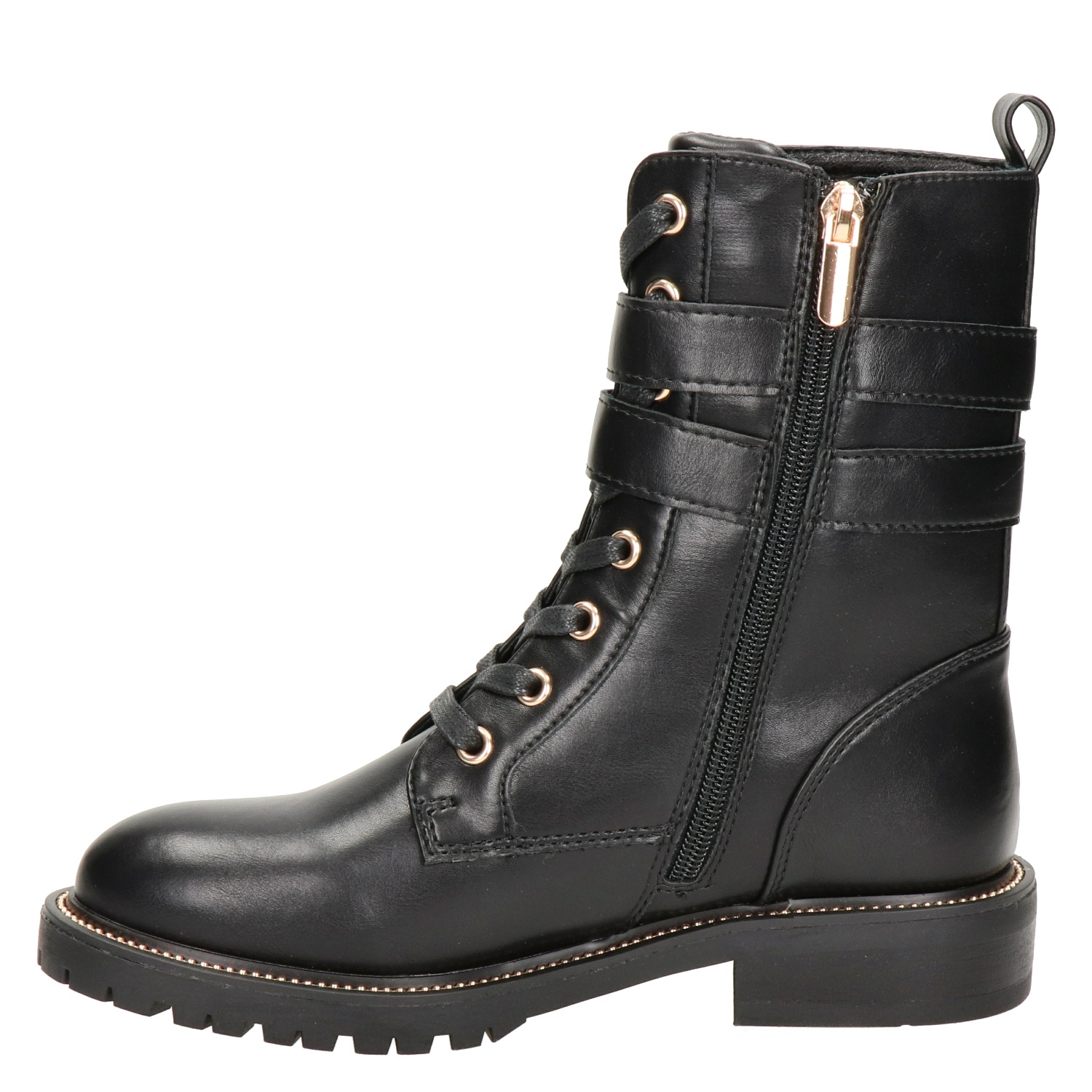 Dolcis - Veterboots voor dames - Zwart - Shoemixx.nl