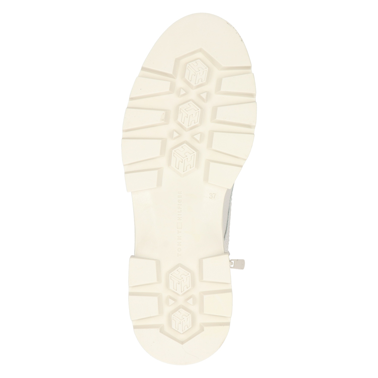 Tommy Hilfiger Sport - Veterboots voor dames - Ecru - Nelson.nl