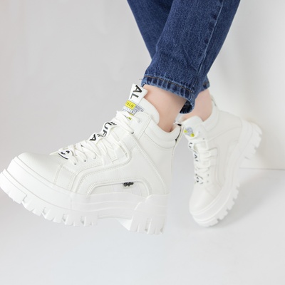 Buffalo - Veterboots - Wit