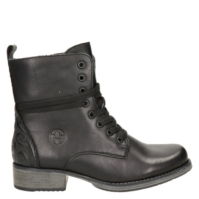 Rieker - Veterboots - Zwart