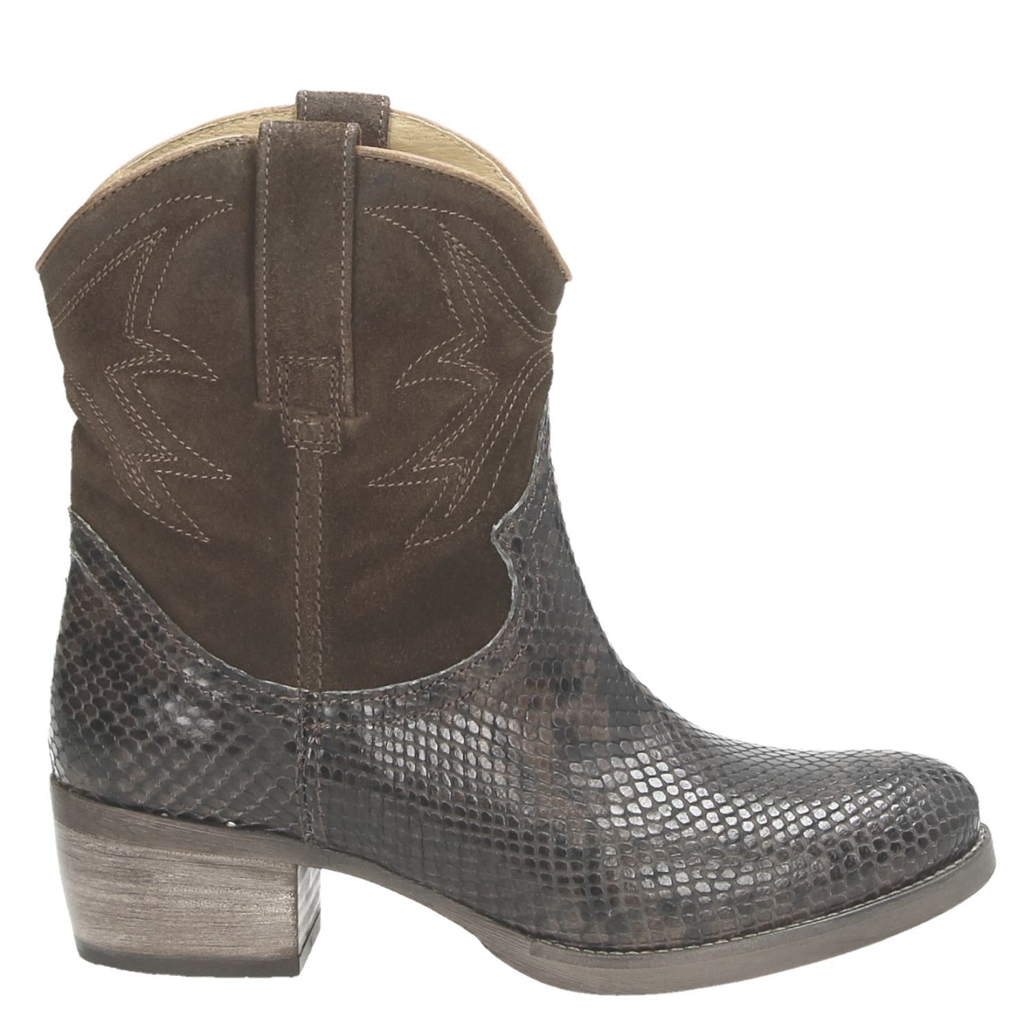 Antonio Moretto - Enkellaarsjes voor dames - Cognac - Shoemixx.nl