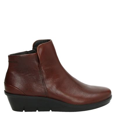 Ecco Skyler Rits Gesloten Boots Cognac ecco kopen in de aanbieding