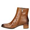Ecco Shape 35 Block - Enkellaarsjes - Cognac