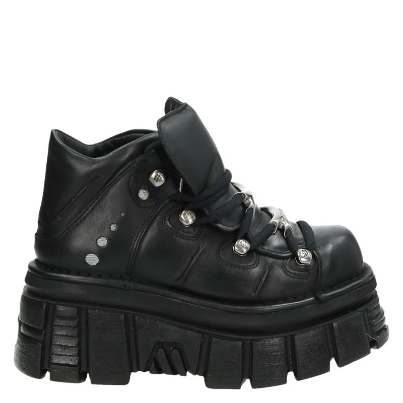New Rock damesschoenen kopen? Nelson.nl New Rock Trail Veterboots voor dames Zwart Nelson.nl
