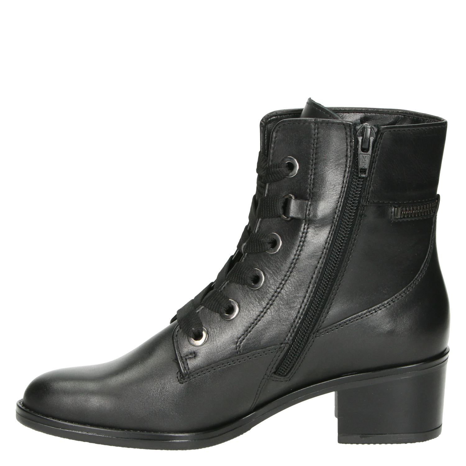 Gabor - Veterboots voor dames - Zwart - Nelson.nl