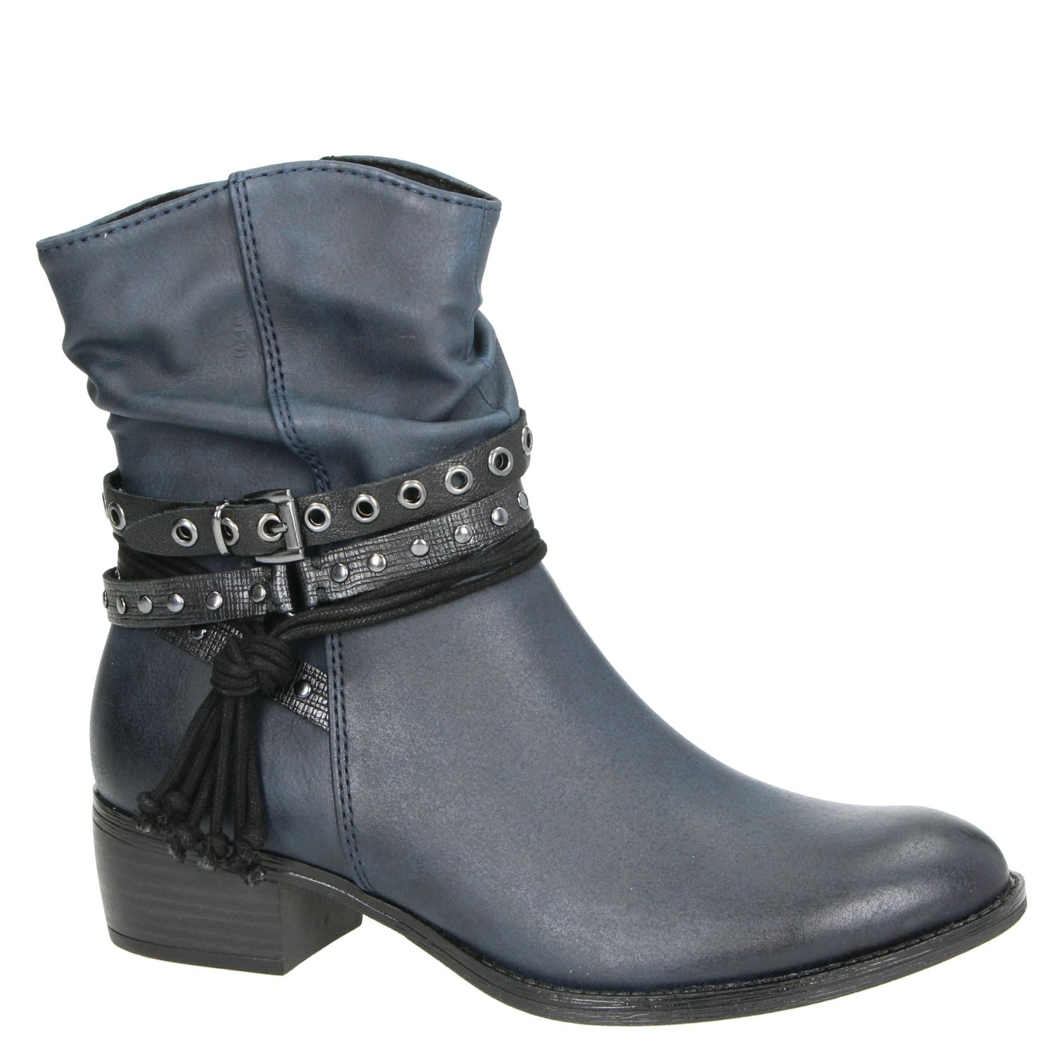 Marco Tozzi - Rits- \u0026 gesloten boots voor dames - Blauw - Nelson.nl