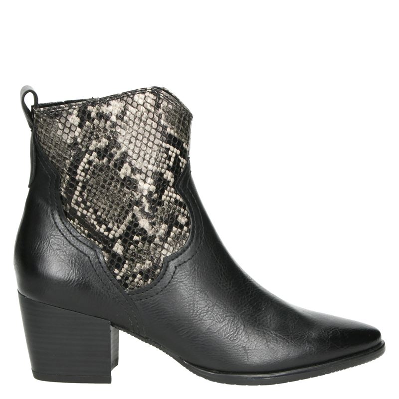 Marco Tozzi - Enkellaarsjes - Zwart