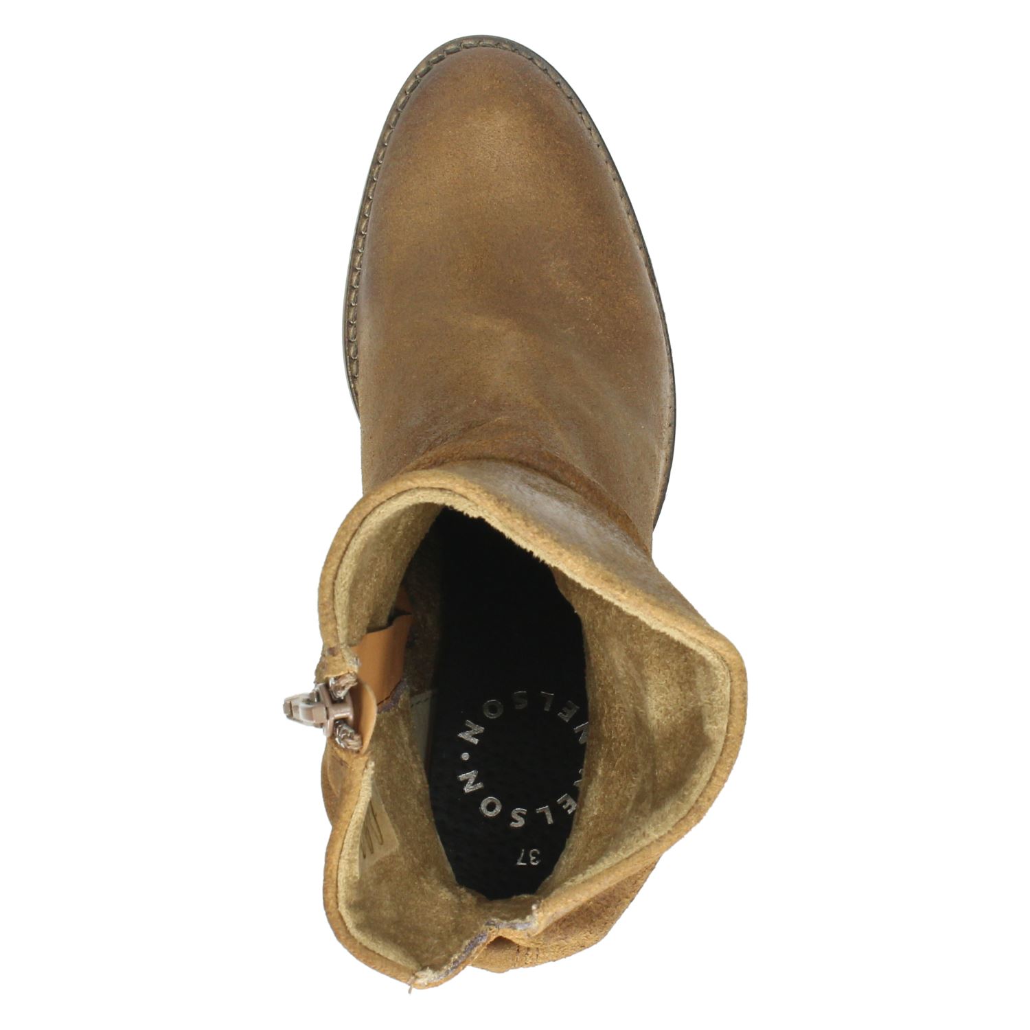 Nelson - Enkellaarsjes voor dames - Bruin - Shoemixx.nl