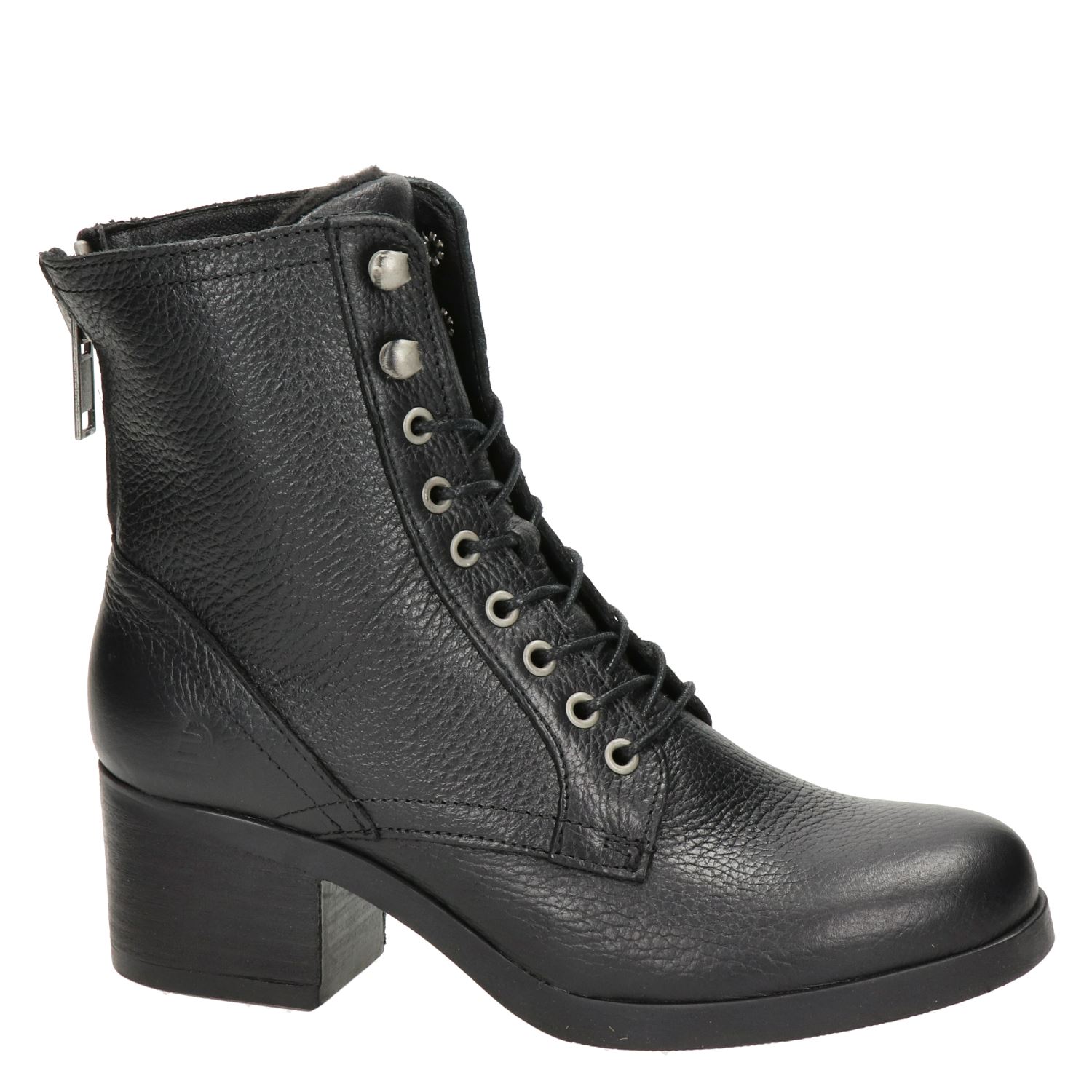 Bullboxer - Veterboots voor dames - Zwart - Nelson.nl