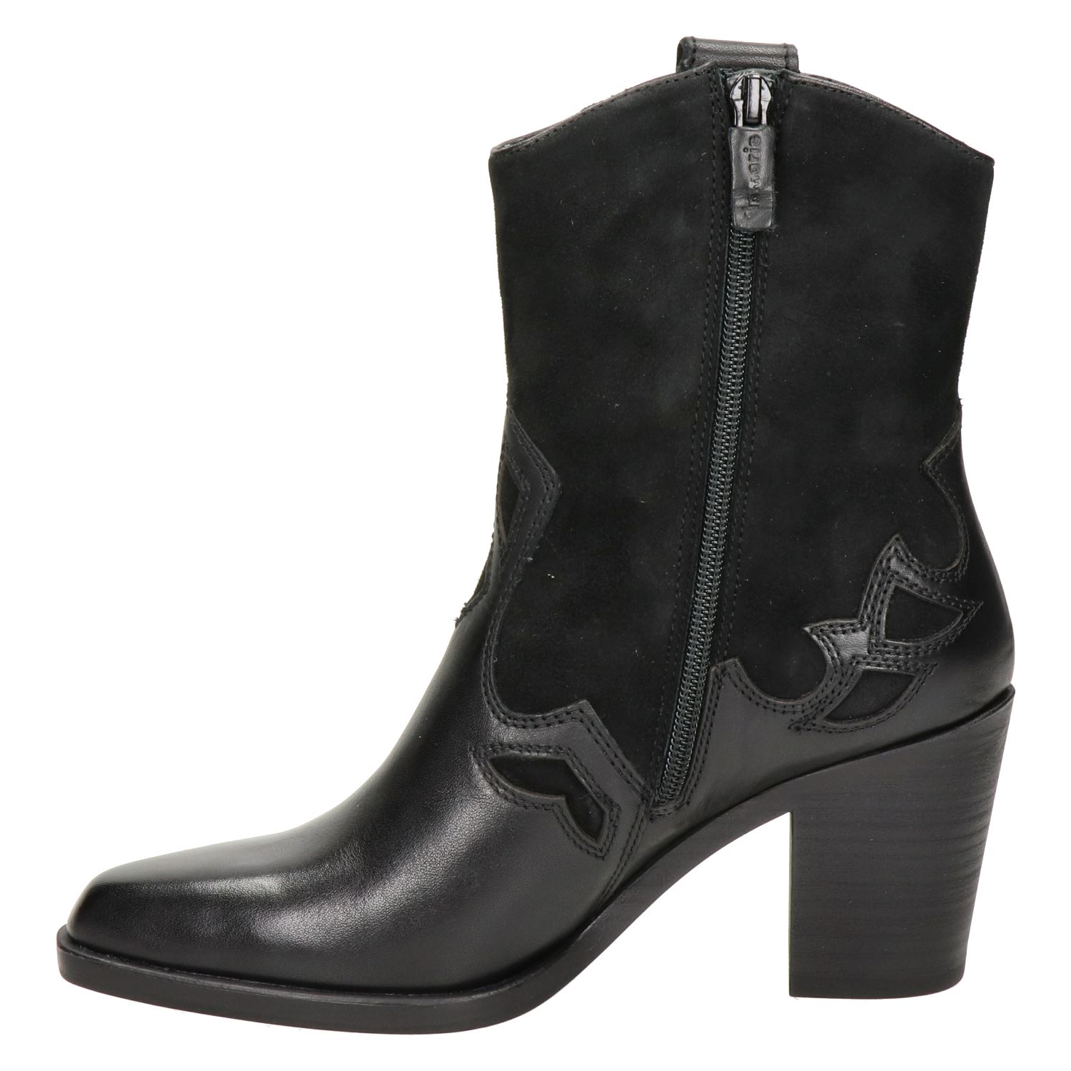 Tamaris - Rits- \u0026 gesloten boots voor dames - Zwart - Nelson.nl