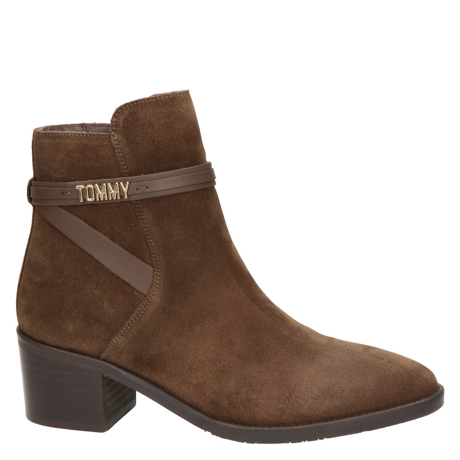 Tommy Hilfiger Enkellaarsjes Bruin Switzerland, SAVE 49% - flagfanatics.pl